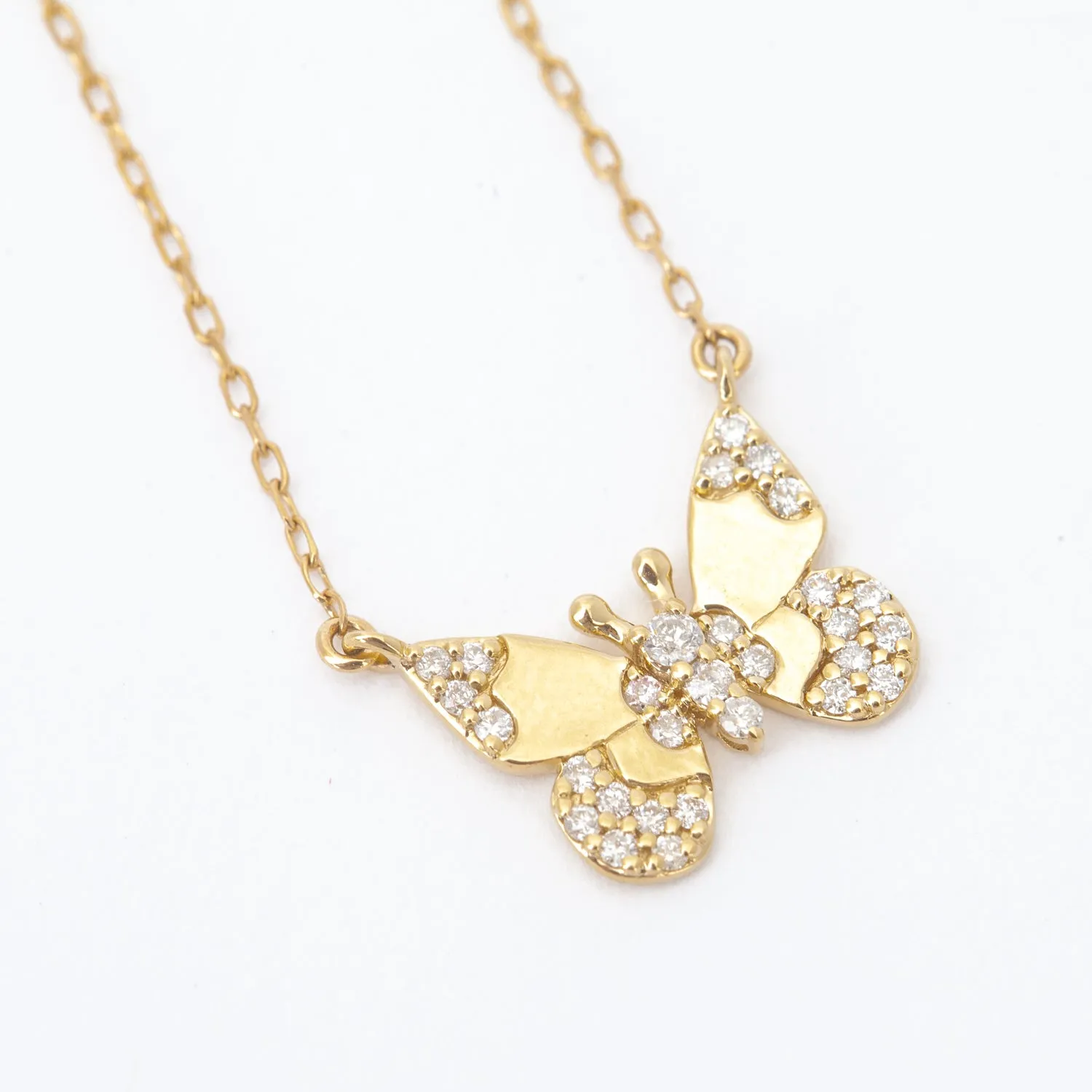 Enchanted Diamond Butterfly Necklace