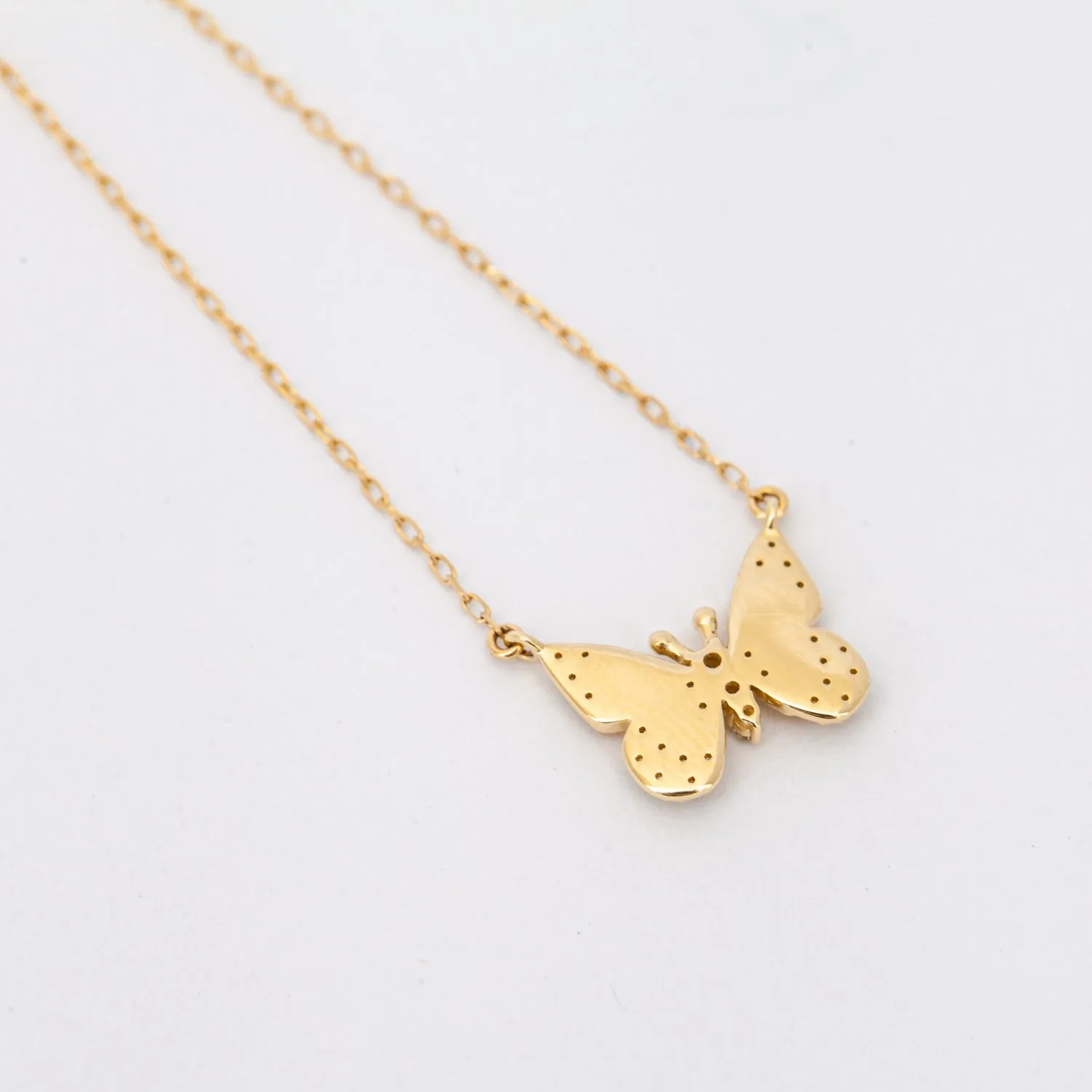 Enchanted Diamond Butterfly Necklace