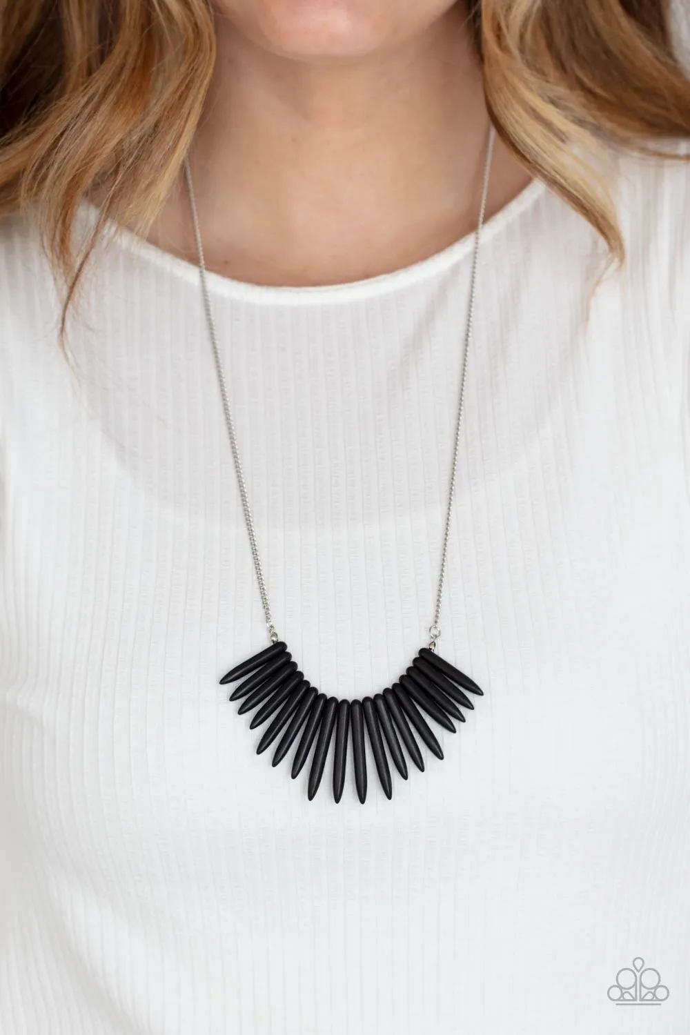 Exotic Edge Black-Necklace