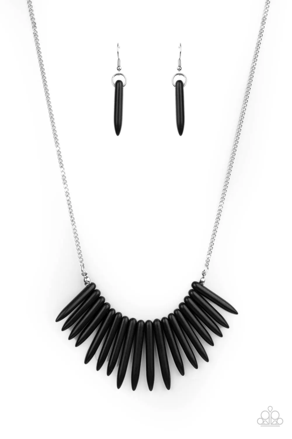 Exotic Edge Black-Necklace