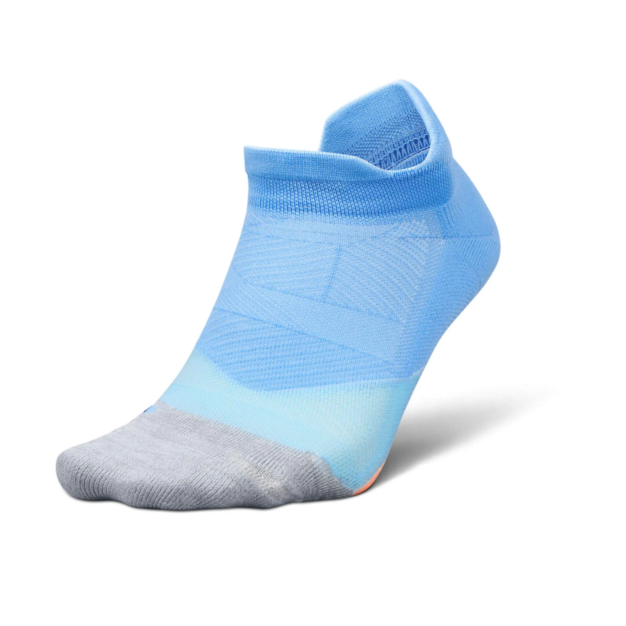 Feetures | Unisex Elite Light Cushion No Show Tab - Blue Burst