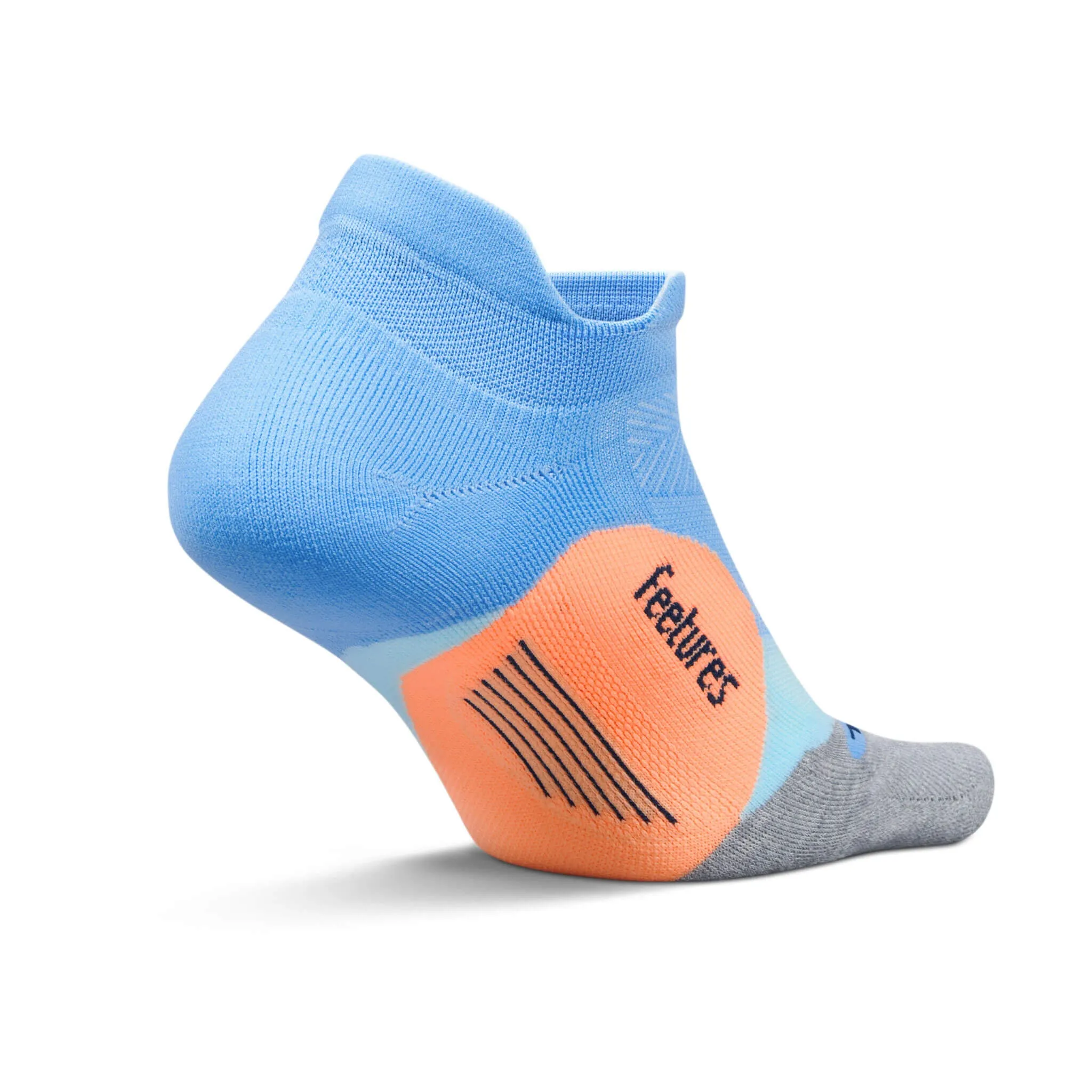 Feetures | Unisex Elite Light Cushion No Show Tab - Blue Burst