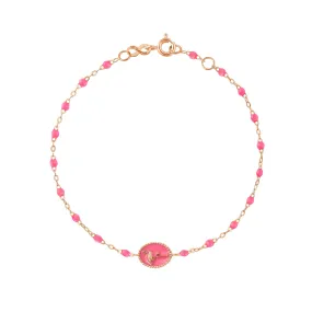 Flamingo Classic Gigi Pink bracelet, Rose Gold, 6.7"