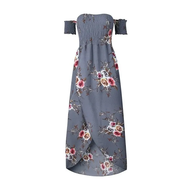 Floral  dresses for women Off Shoulder