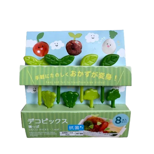 Garden Leaves Food Picks - Set E