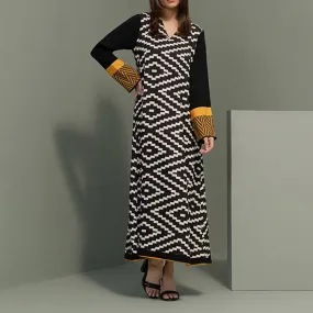 Geometric Printed Full Sleeves Kurti KUR003