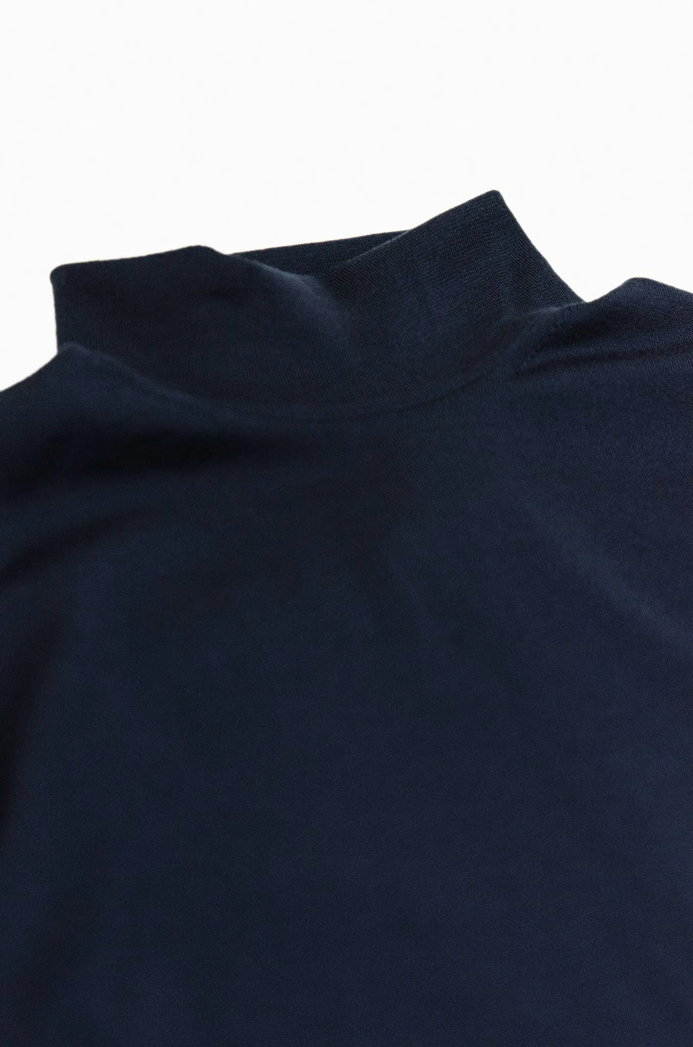 Gilles cycling collar jumper Superfine Wool Merino (Dark Blue)