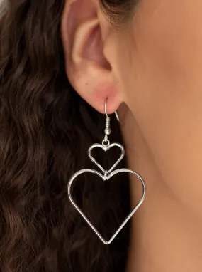 Heartbeat Harmony Silver Earrings