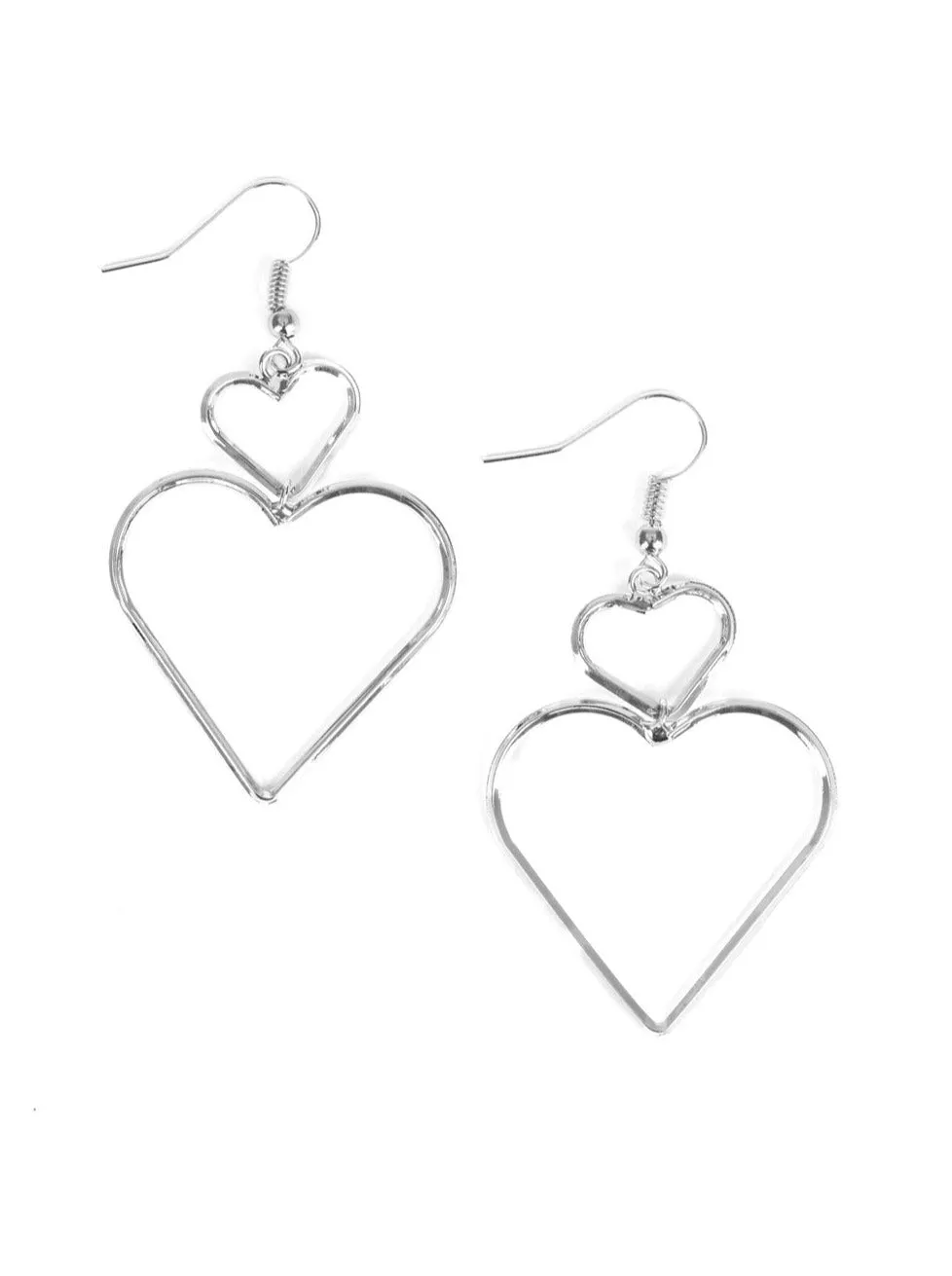 Heartbeat Harmony Silver Earrings