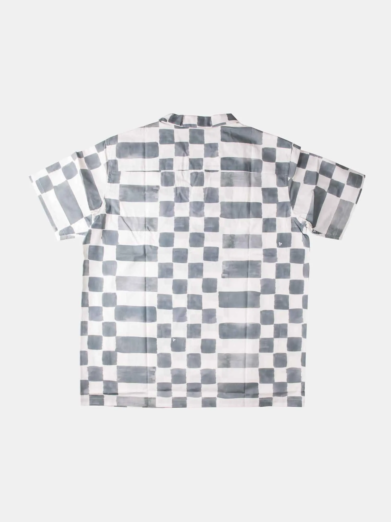 Huffer Checkers Party Shirt - Smoke / White