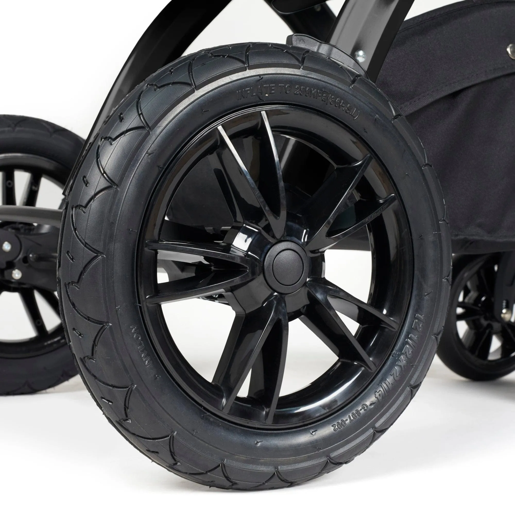 Ickle Bubba Stomp Luxe 3-in-1 I-Size Travel System - Black / Midnight / Black