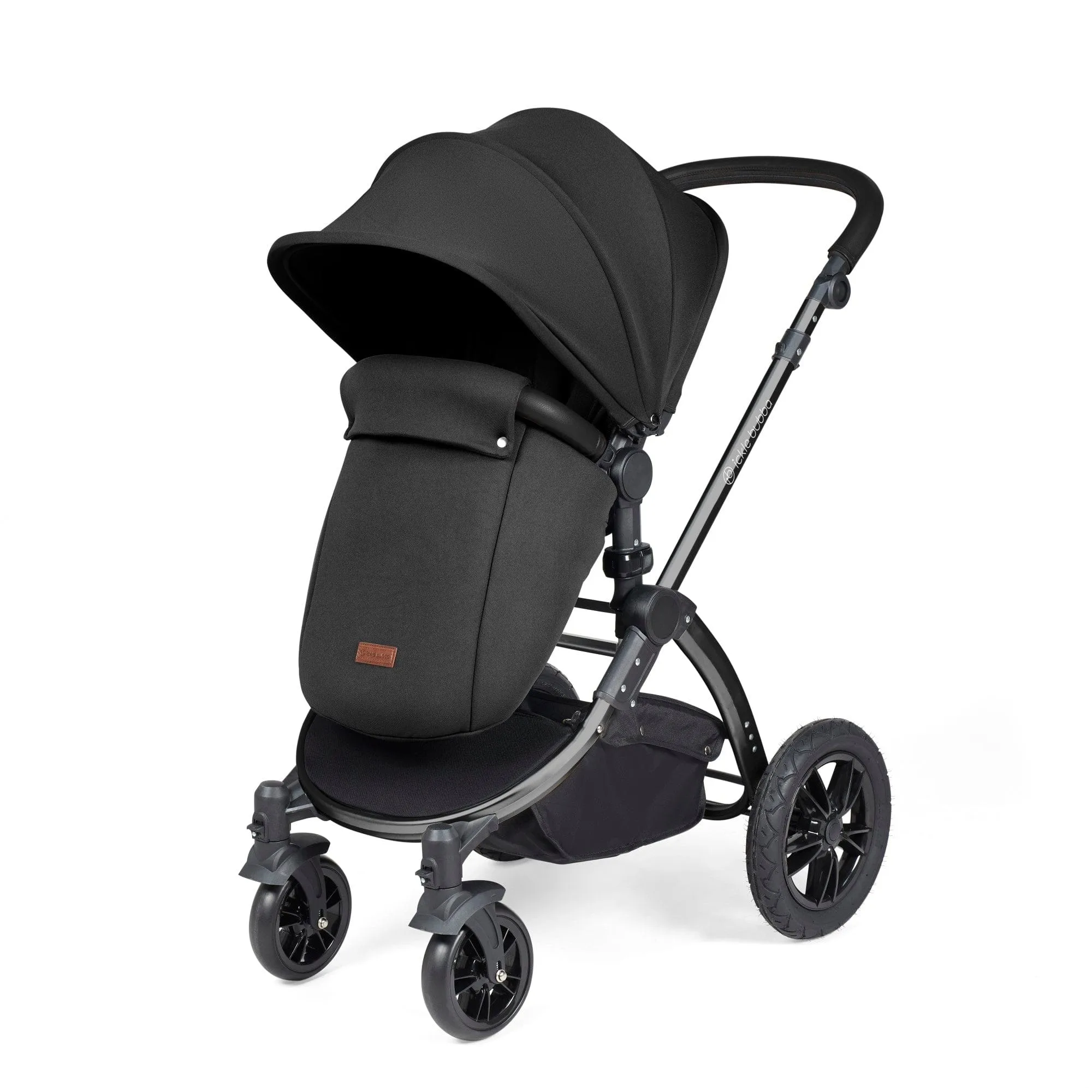 Ickle Bubba Stomp Luxe 3-in-1 I-Size Travel System - Black / Midnight / Black