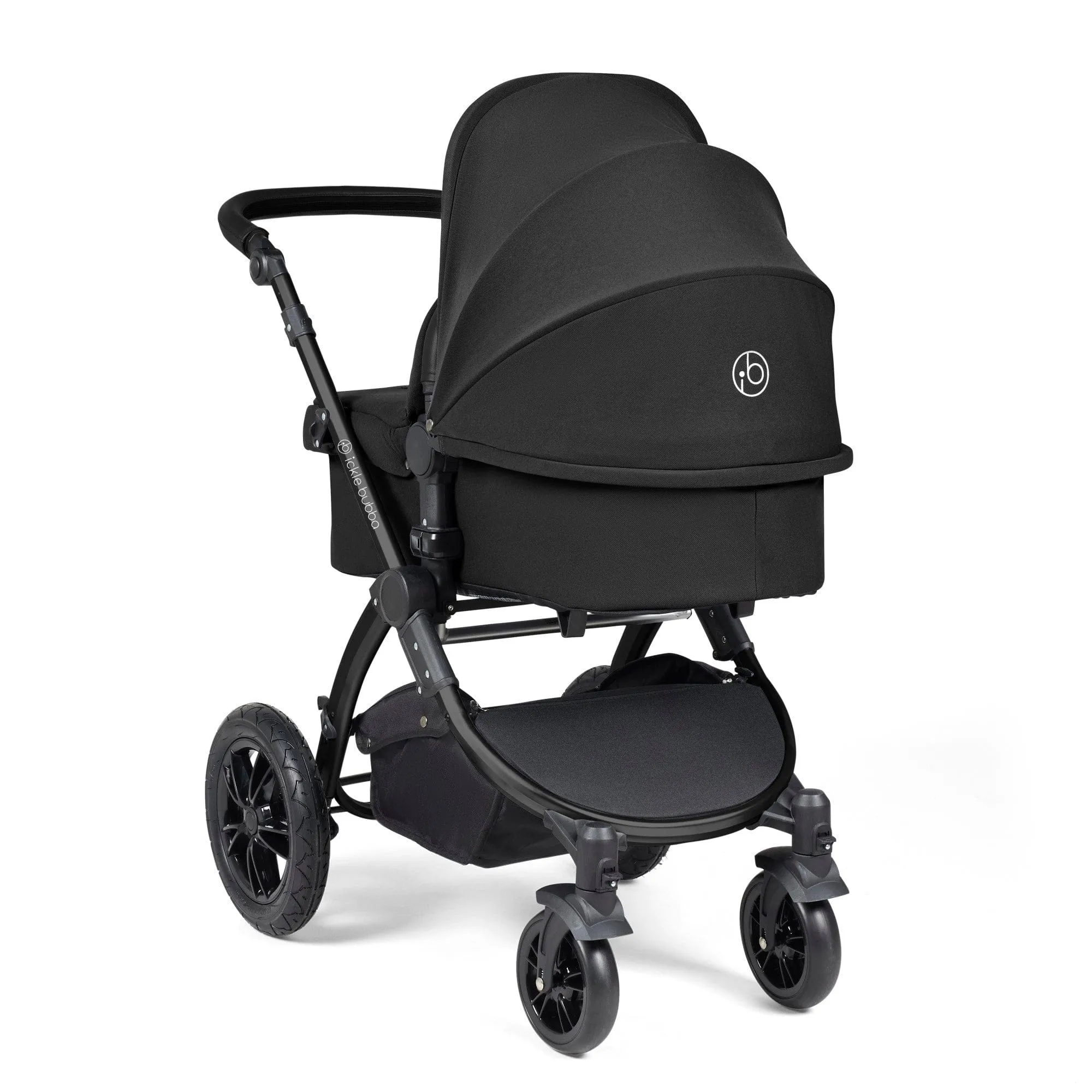 Ickle Bubba Stomp Luxe 3-in-1 I-Size Travel System - Black / Midnight / Black