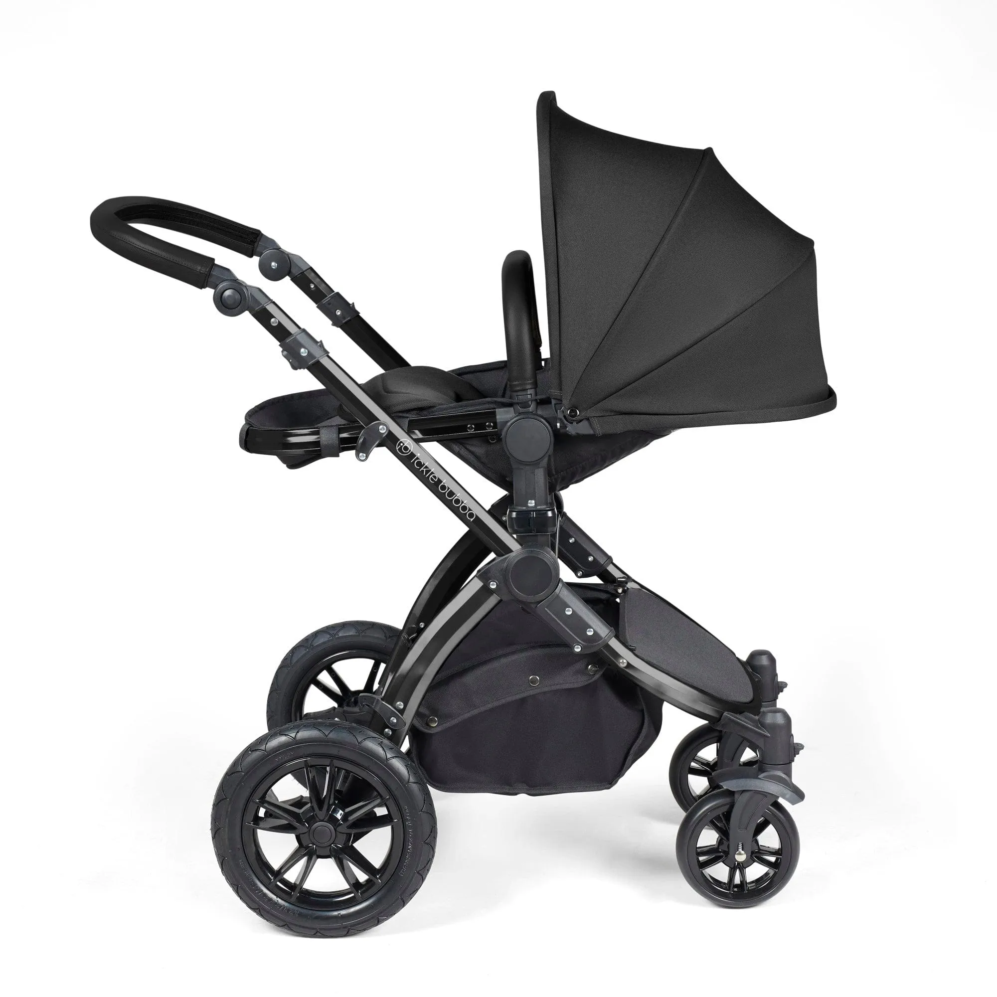 Ickle Bubba Stomp Luxe 3-in-1 I-Size Travel System - Black / Midnight / Black