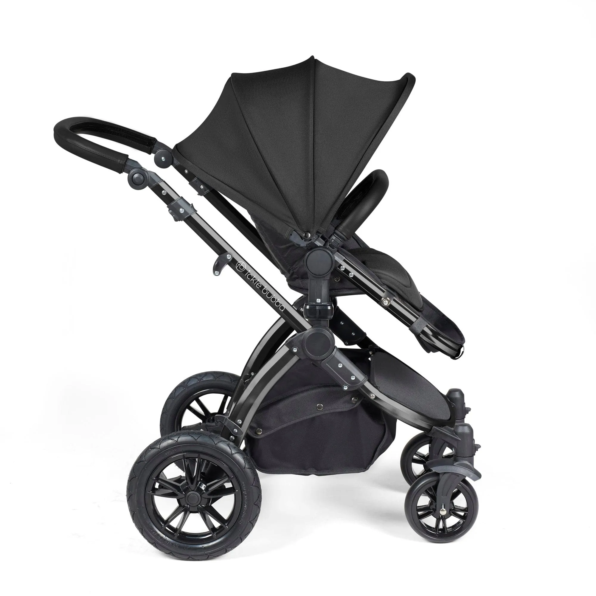 Ickle Bubba Stomp Luxe 3-in-1 I-Size Travel System - Black / Midnight / Black