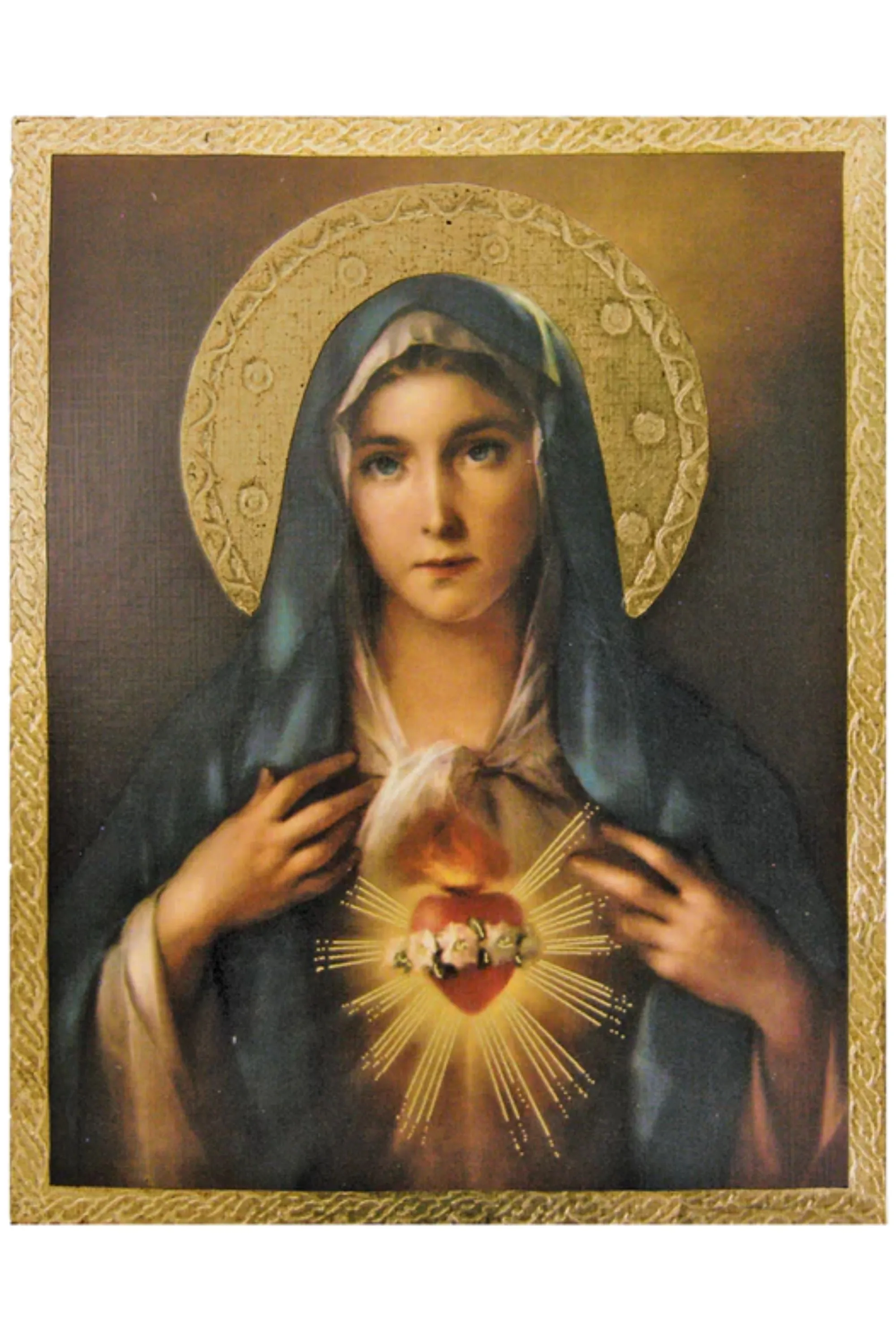 Immaculate Heart Florentine Plaque