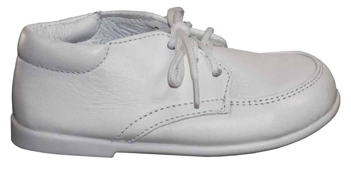 Infant White Formal Lace Up Dress Shoe - Caleb