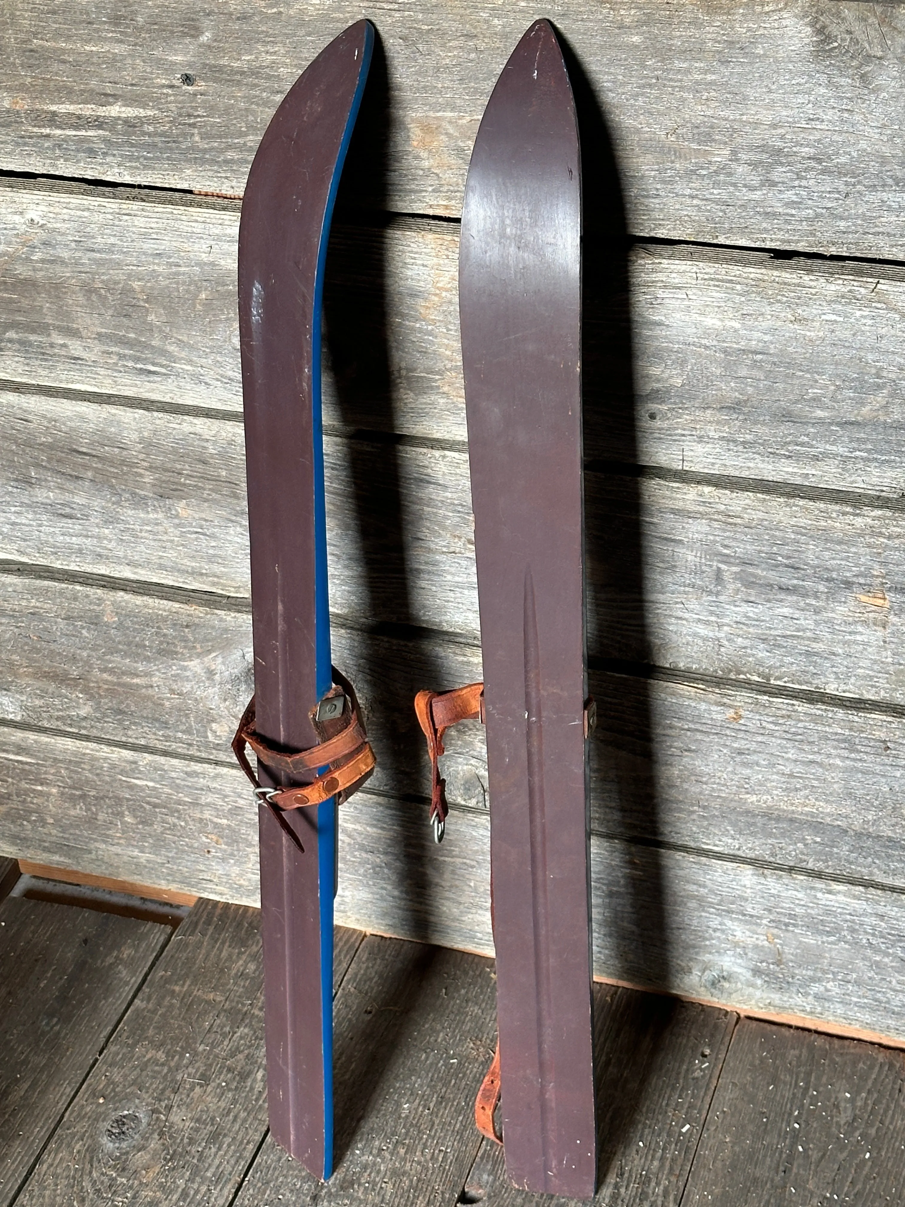 Junior Snow Patrol Skis- Blue (1960s)