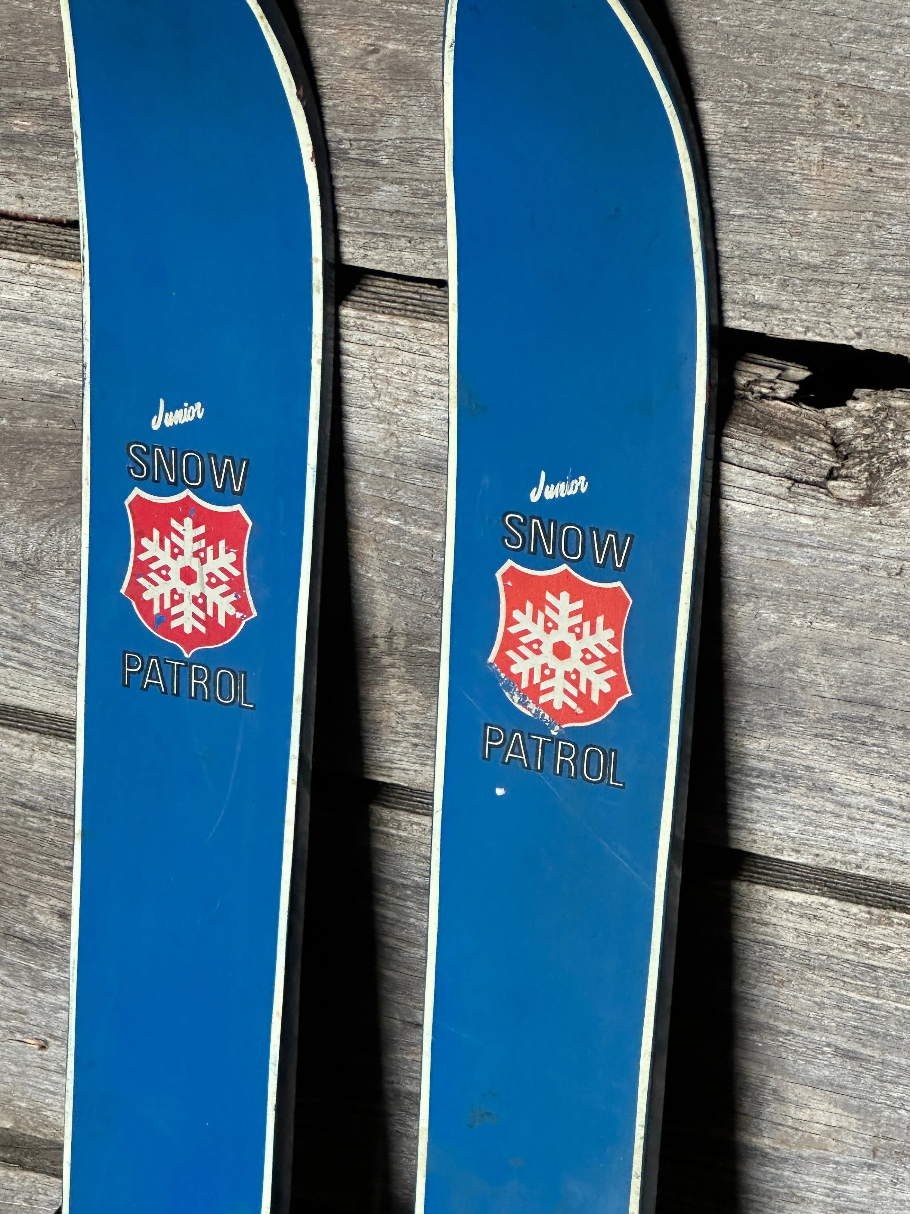 Junior Snow Patrol Skis- Blue (1960s)