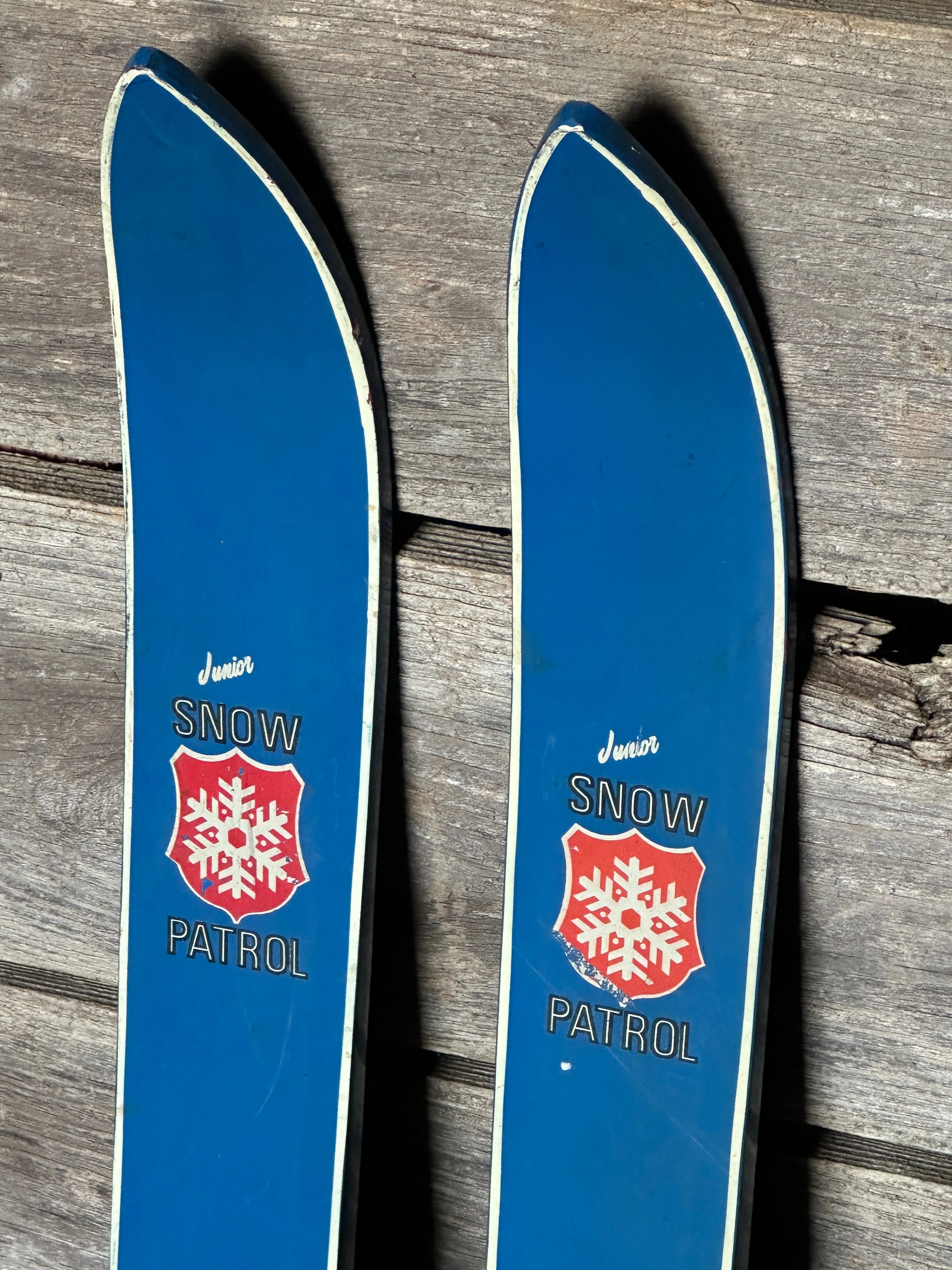 Junior Snow Patrol Skis- Blue (1960s)