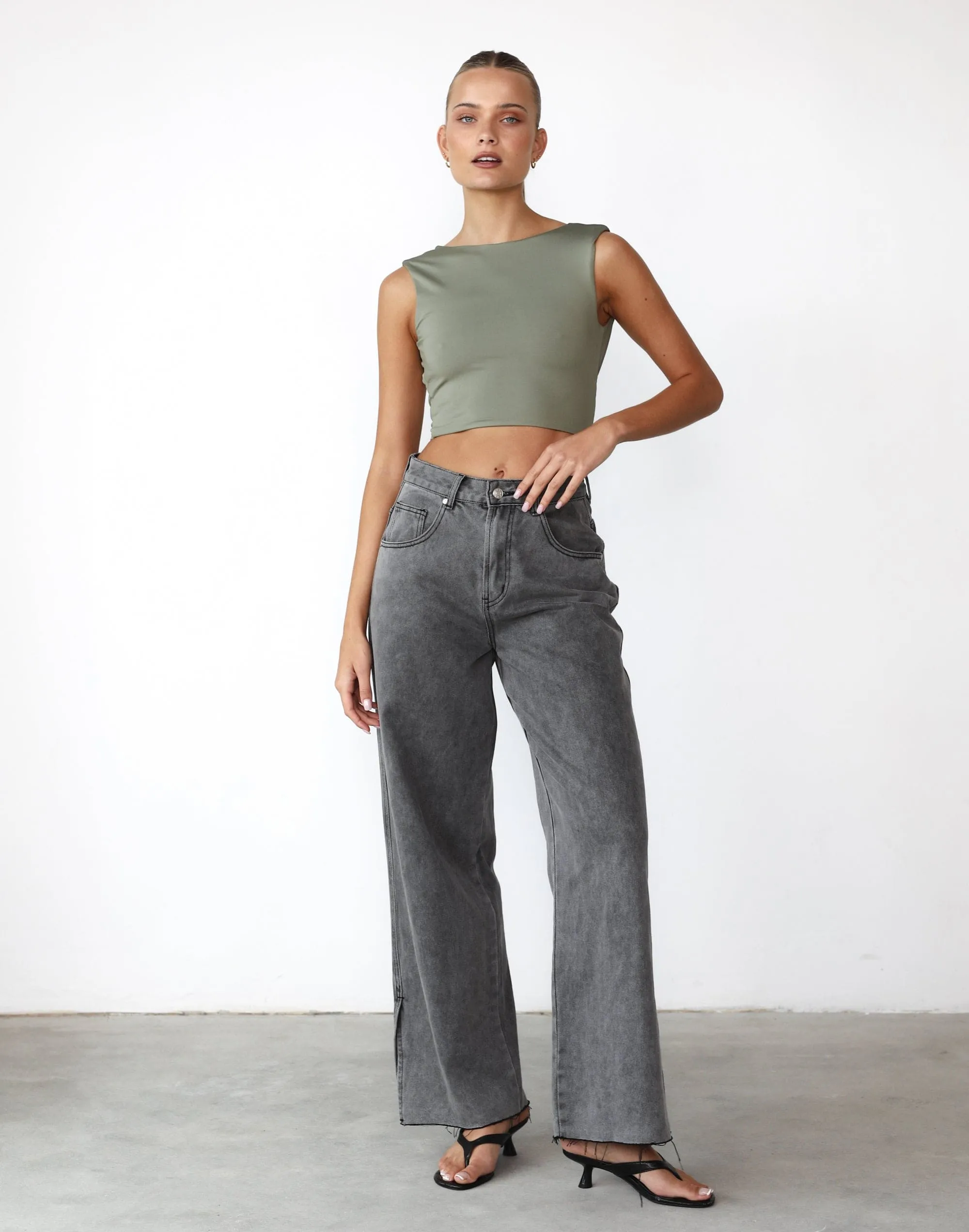 Kayce Crop Top (Pistachio)