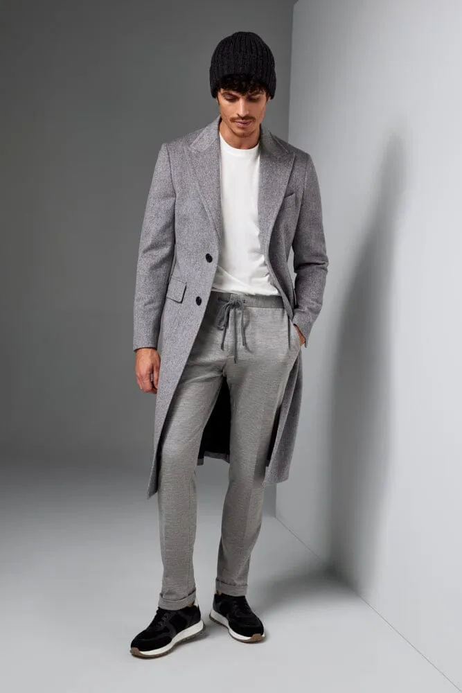 Liam Bailey Wool Jersey Suit - Lt Grey