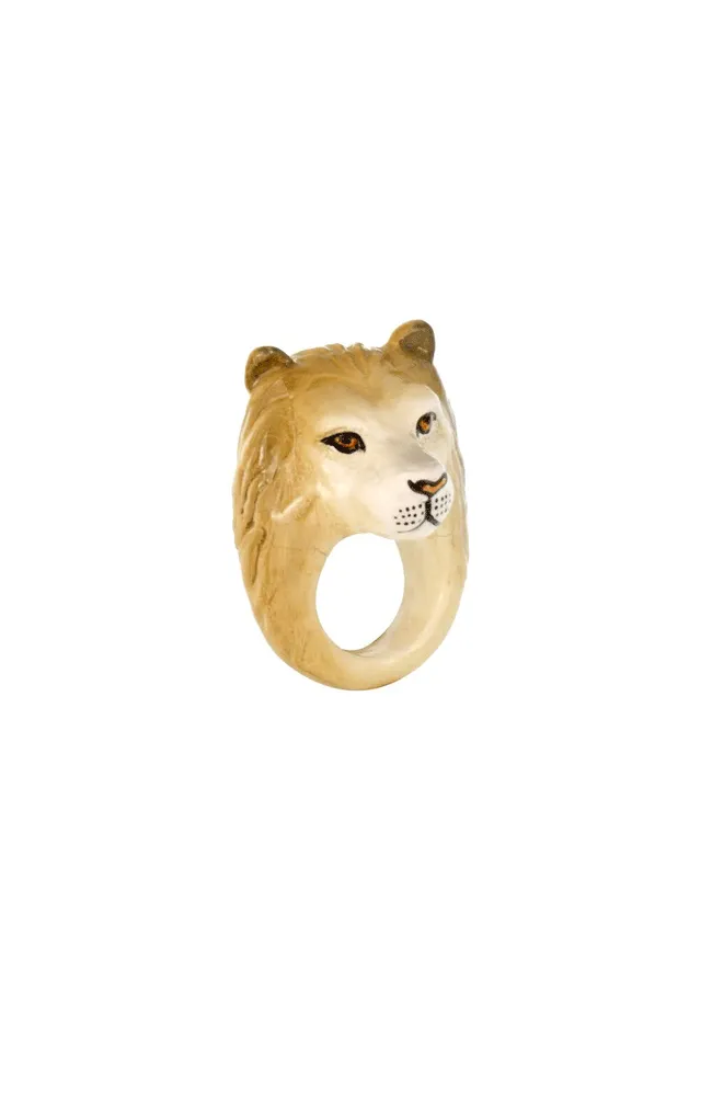 Lion Porcelain Ring