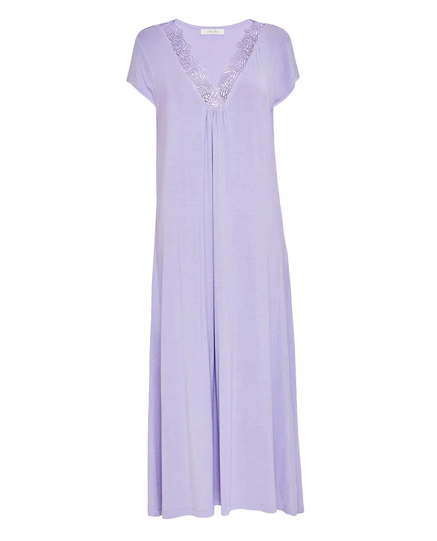 Lorelei Lace Detail Jersey Long Nightdress