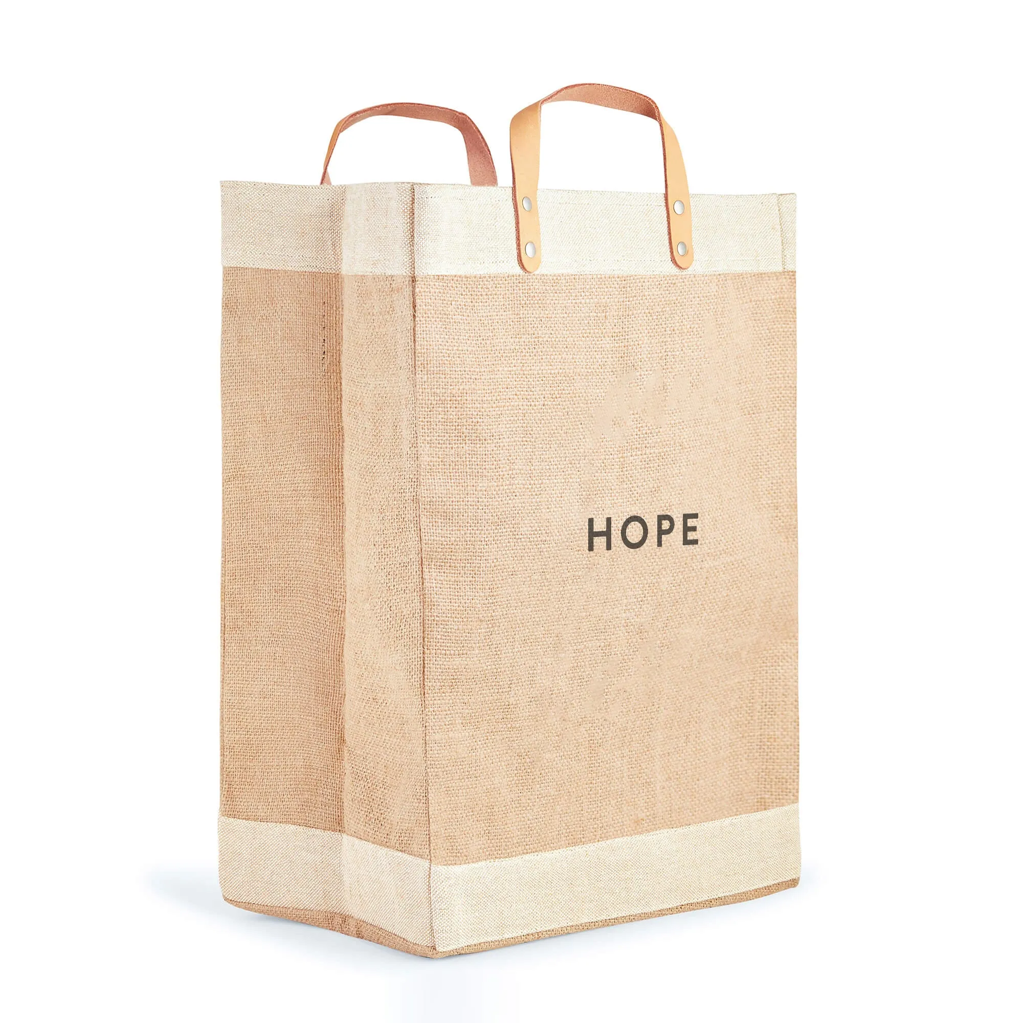 Market Bag in Natural with “HOPE”