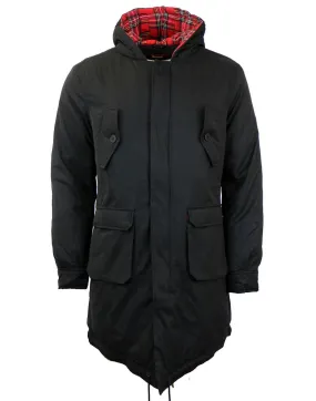 Merc London Tobias Fishtail Parka Black