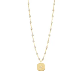 Miss Gigi Opal diamond necklace, Yellow Gold, 16.5"