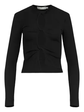 Open Twist Long Sleeve Top