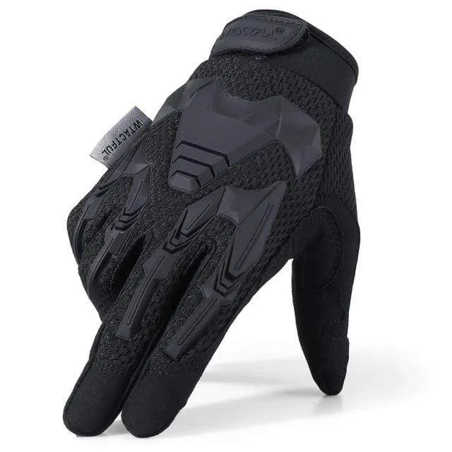 Outdoor Cycling Gloves Bike Windproof Sport Hiking Tactical Riding Motorcycle Shockproof MTB Full Finger Bicycle Glove Men Woman