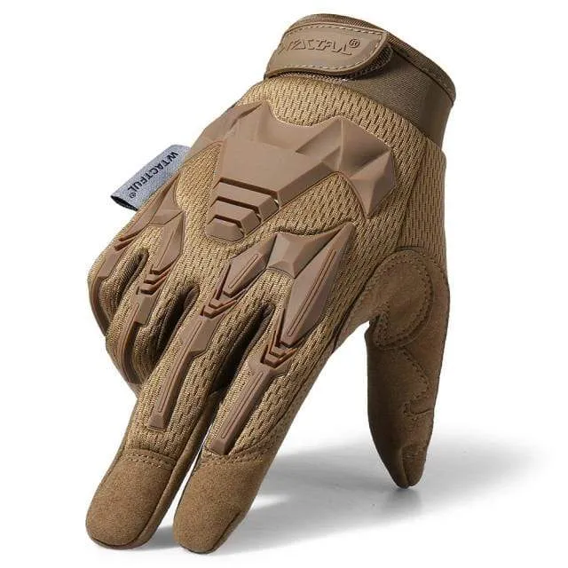 Outdoor Cycling Gloves Bike Windproof Sport Hiking Tactical Riding Motorcycle Shockproof MTB Full Finger Bicycle Glove Men Woman