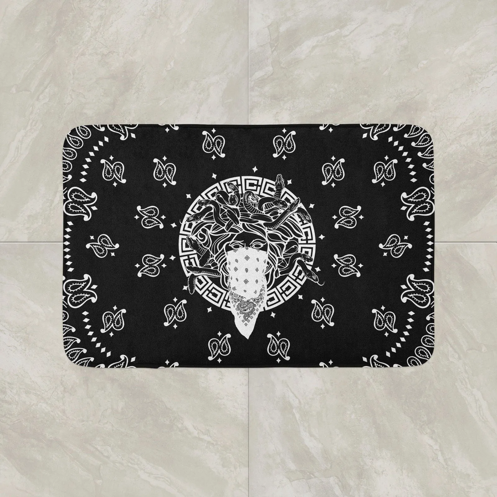 Paisley Medusa Bathmat