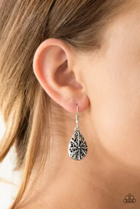 Paparazzi Western Wisteria Silver Earrings