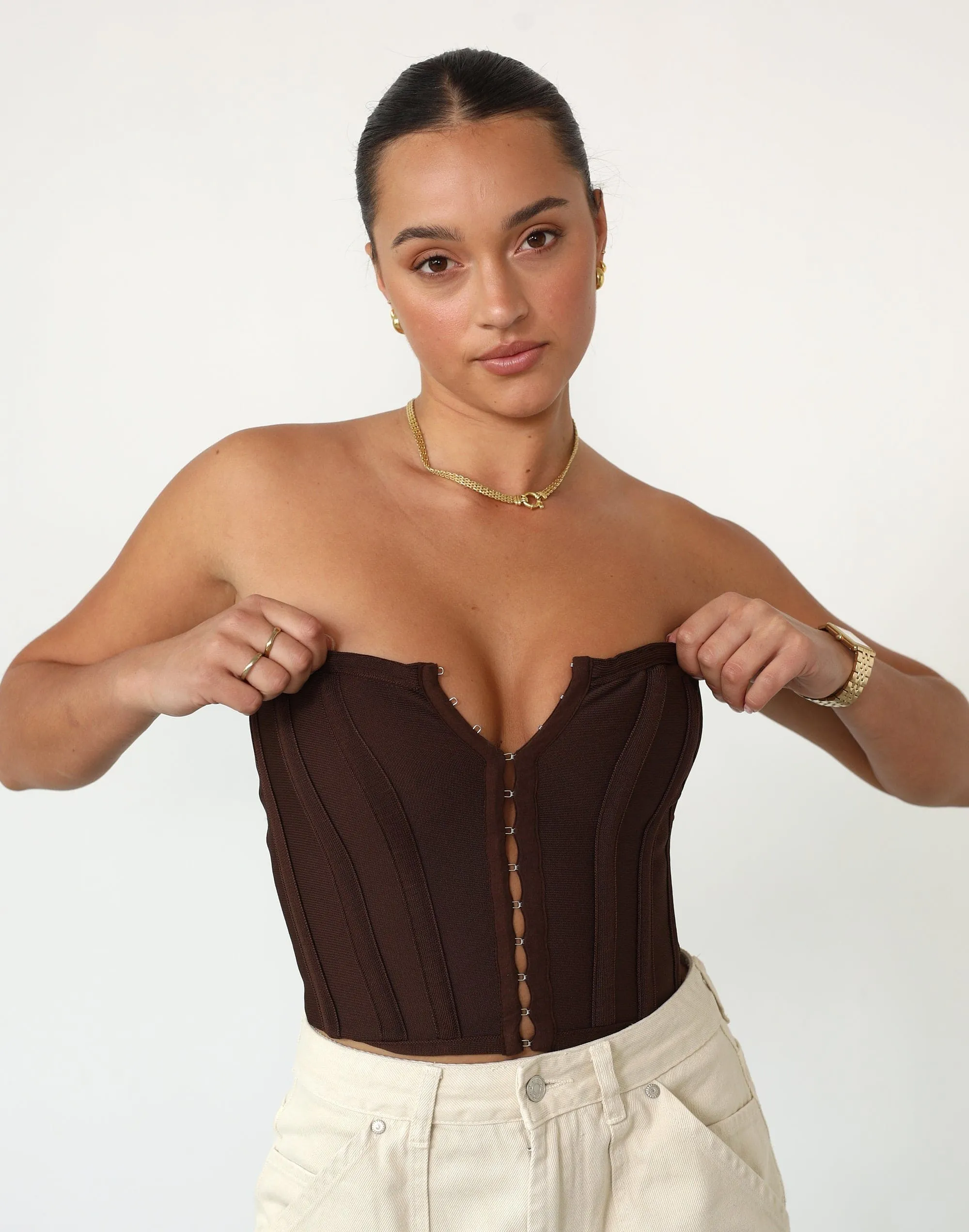 Passion Corset Top (Cocoa)