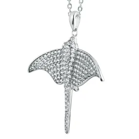 Pavé Majestic Eagle Ray Pendant