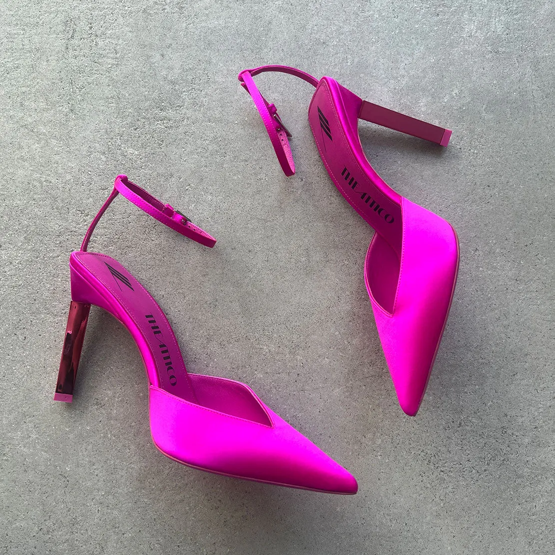 Perine Pump Satin 105, Fushia