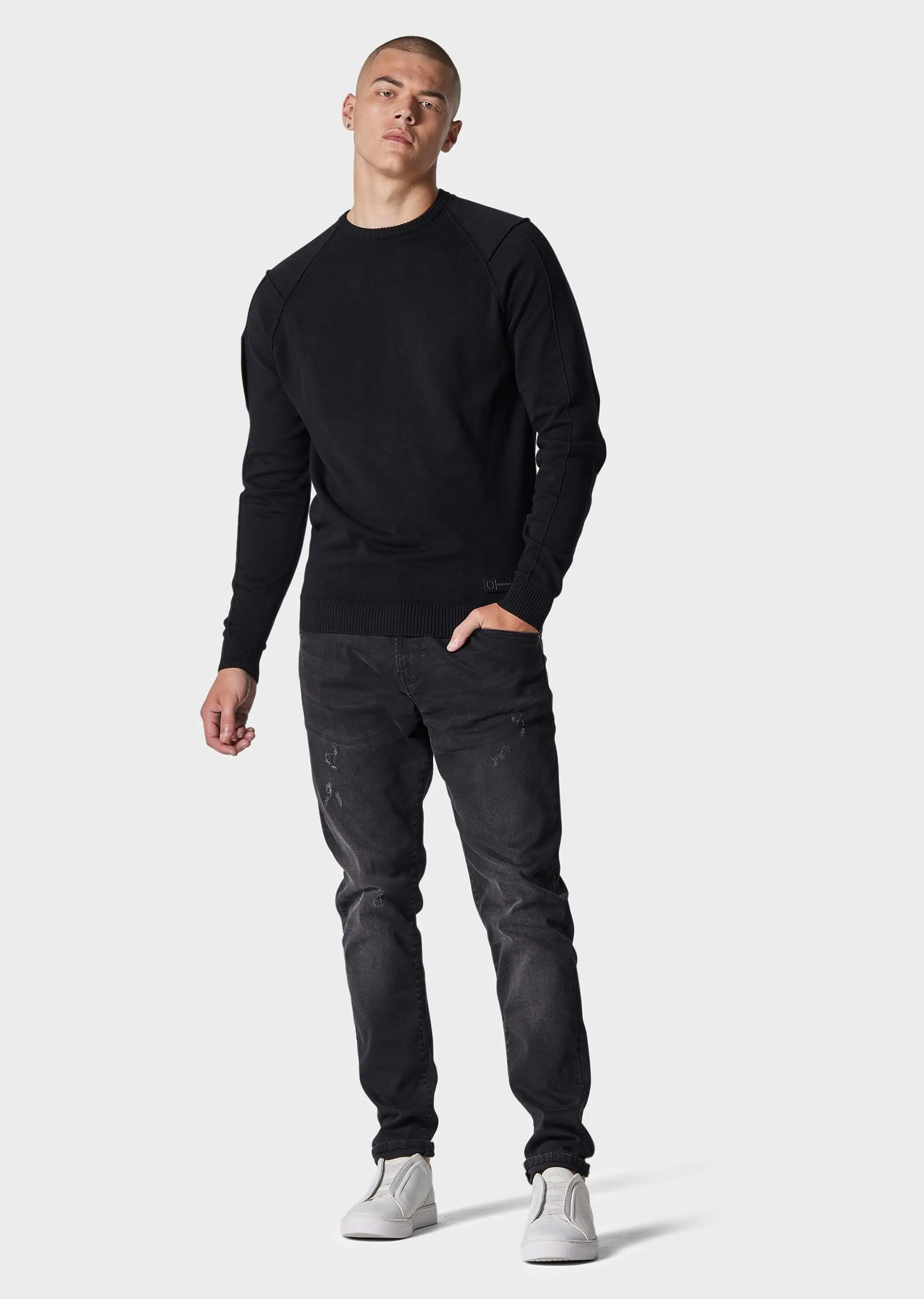 Police Telles Knitted Jumper Black