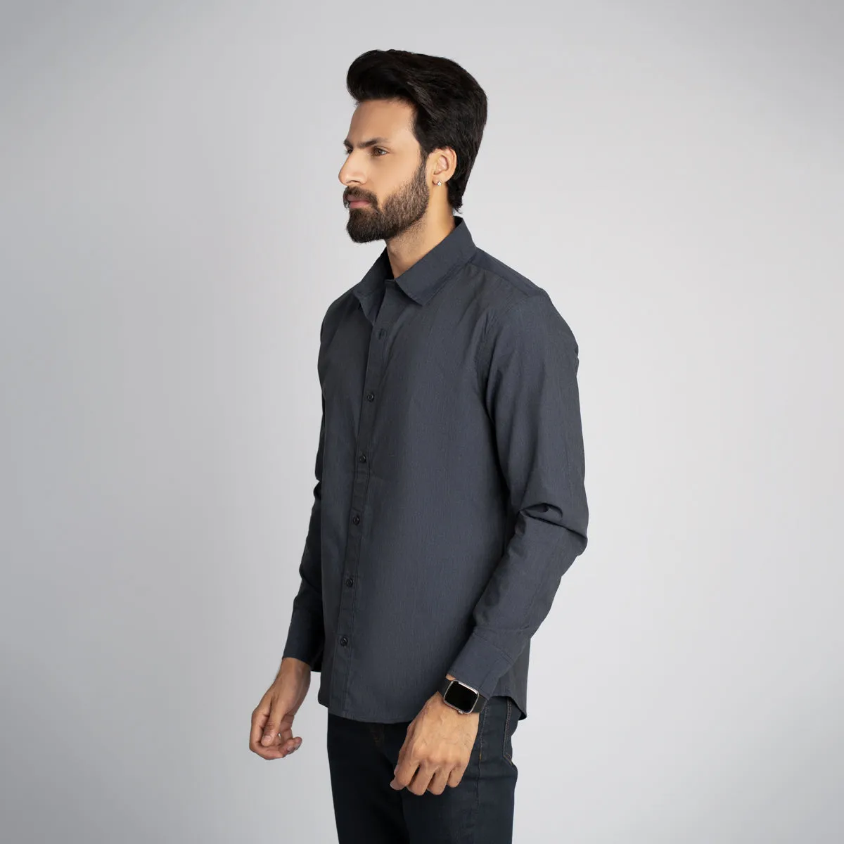 Poplin Plain Regular Shirt - HSSM3230001