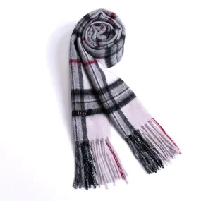 Pure Wool Scarf - Light Grey