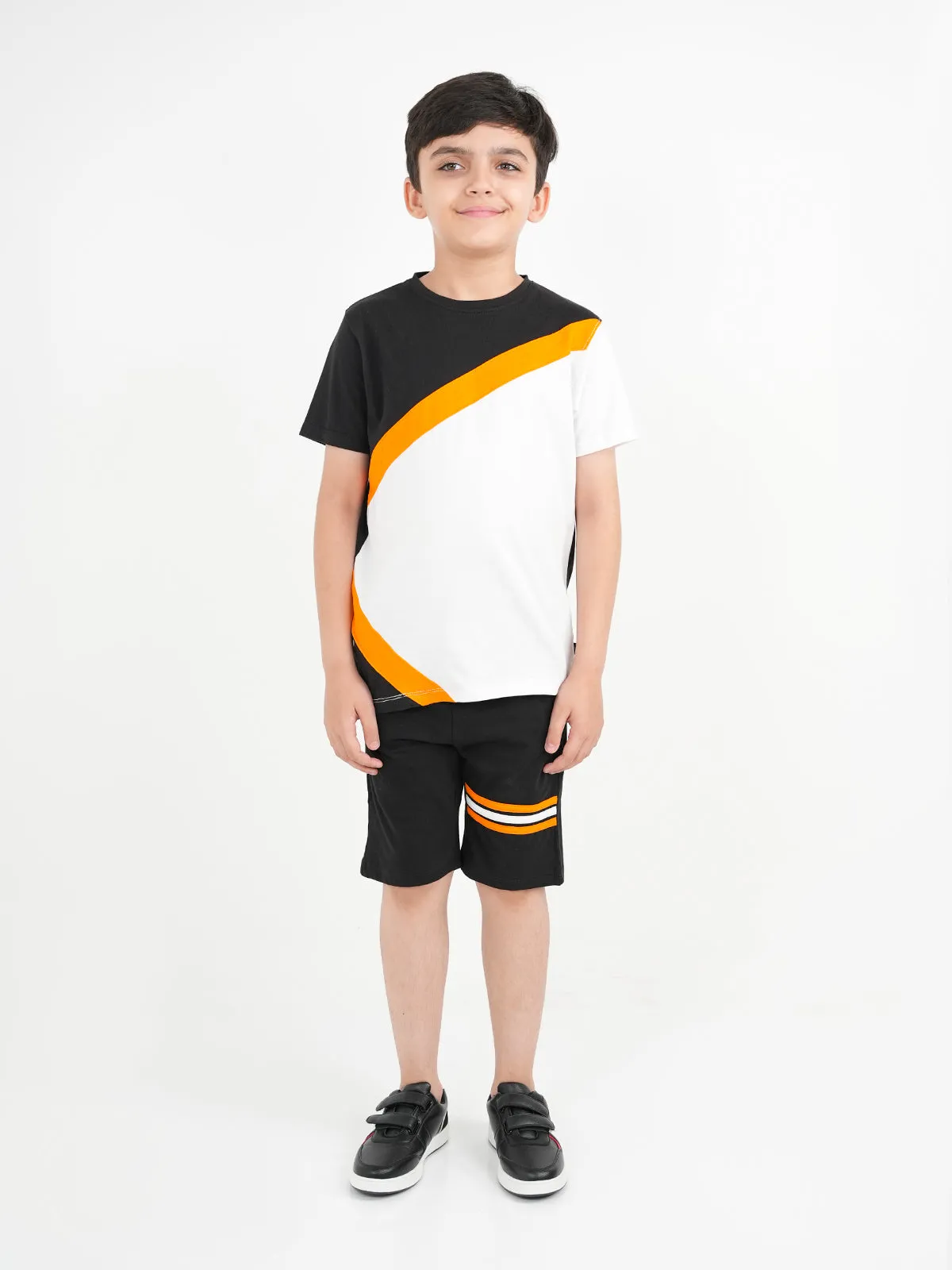 "SIMBARASH" Kids Casual Summer Shirt Shorts Set