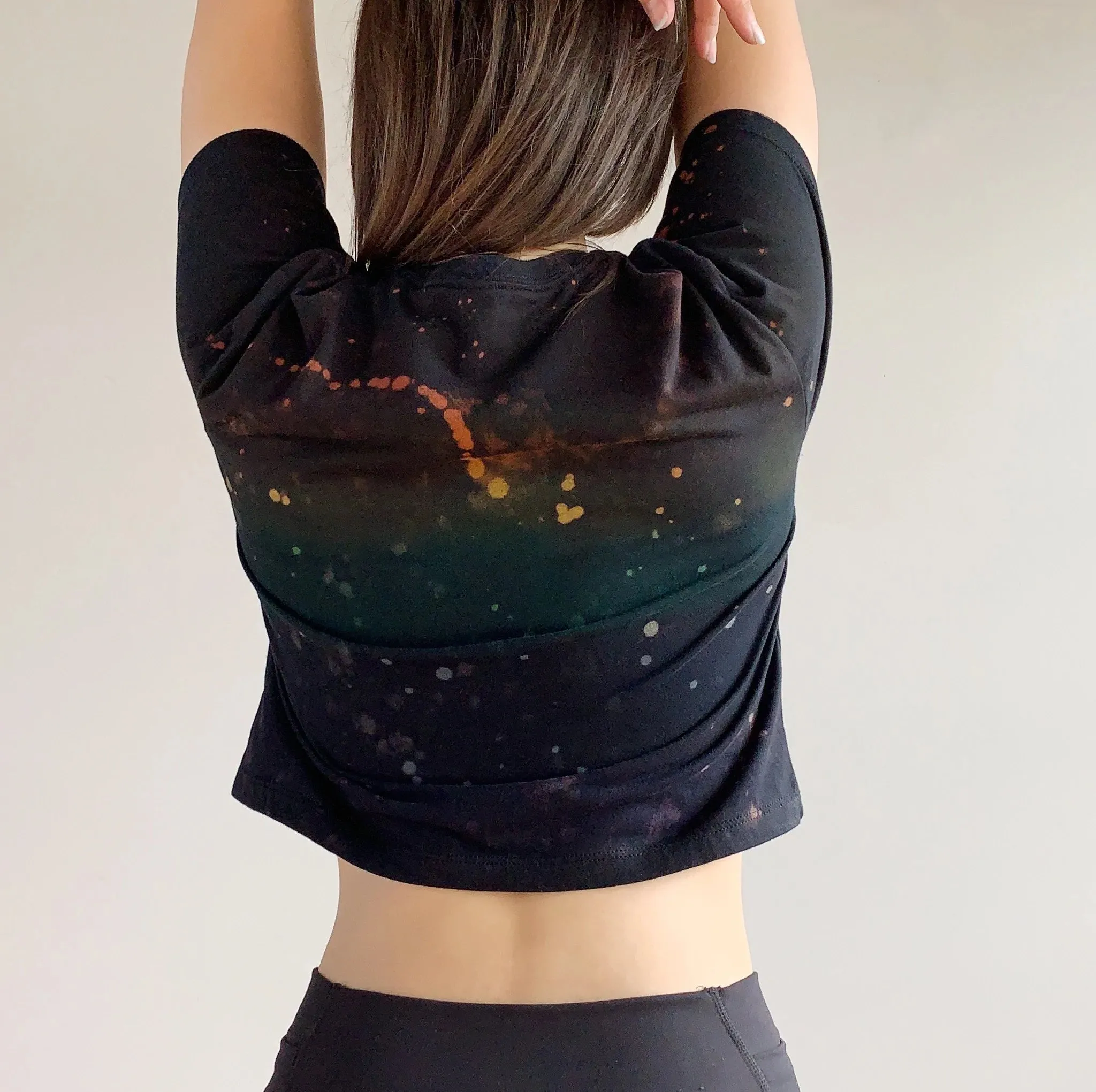 Rainbow Speckled Crop Top