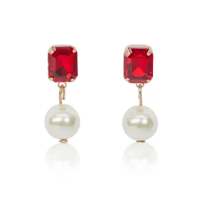 Regal Pearl Stone earrings