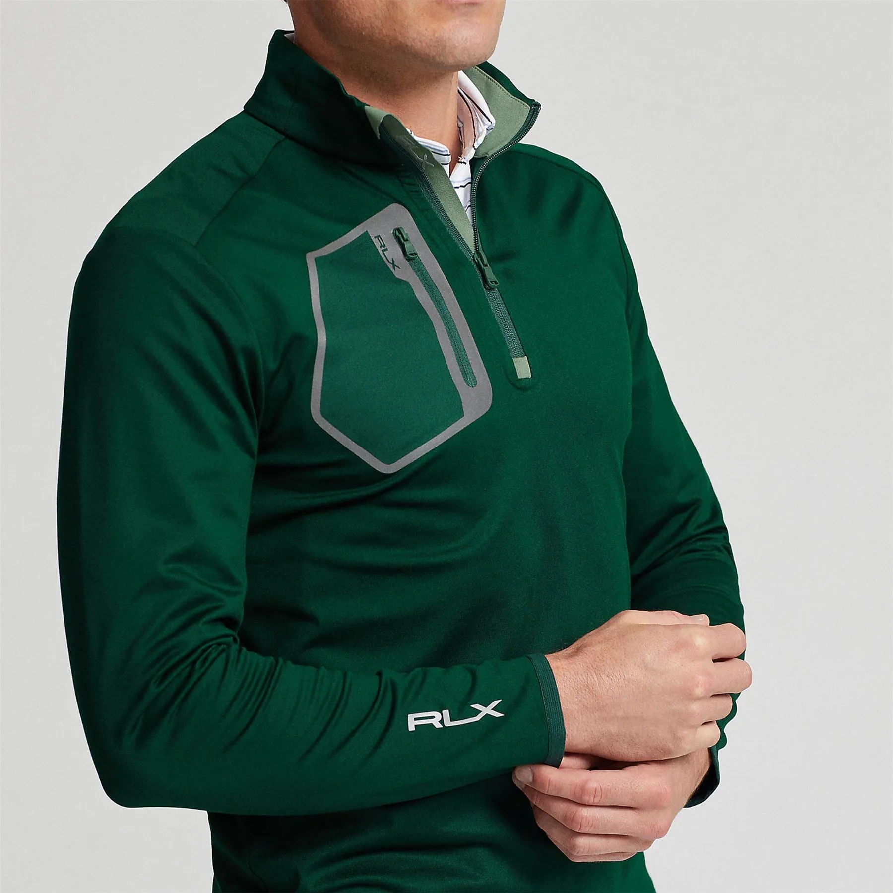 RLX Luxury Performance Jersey Mid Layer Hunt Club Green - AW23