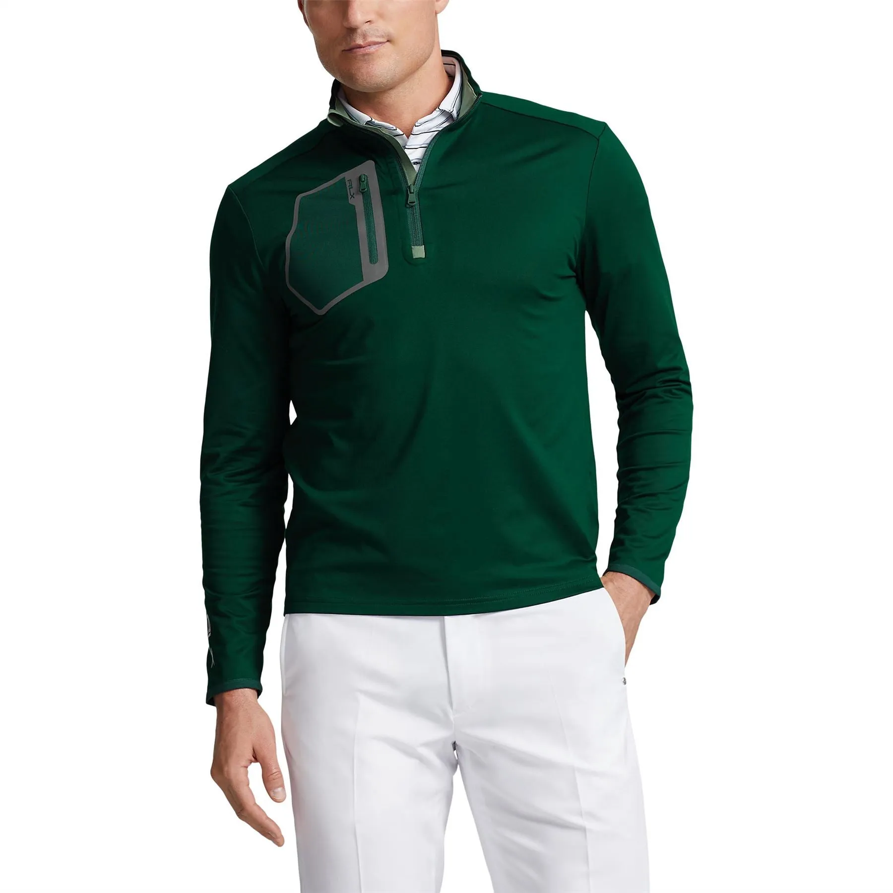 RLX Luxury Performance Jersey Mid Layer Hunt Club Green - AW23