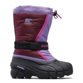 Sorel Girl's Flurry Waterproof Paisley Purple