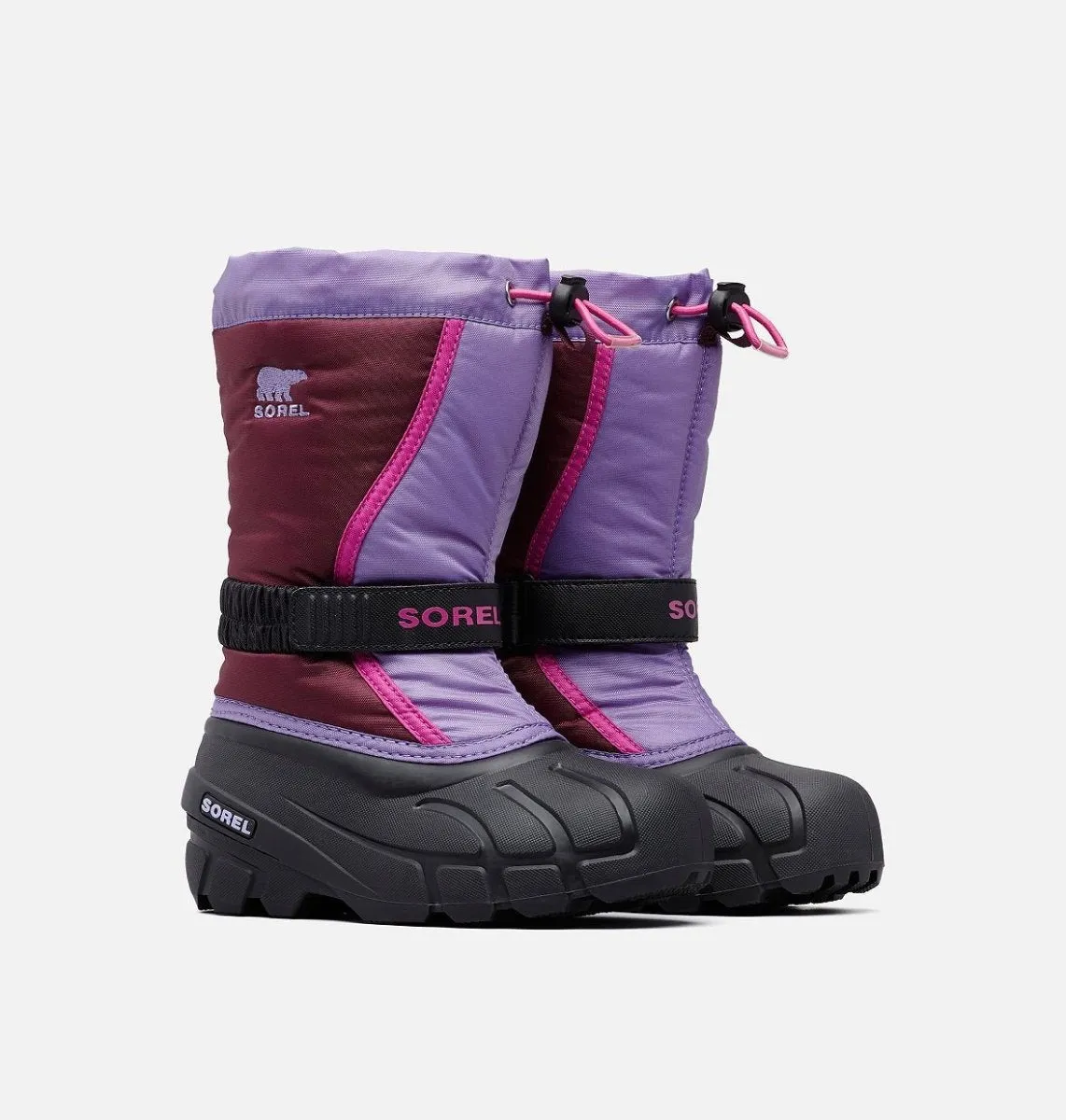 Sorel Girl's Flurry Waterproof Paisley Purple