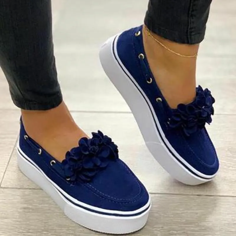 Suede Bow Tie Slip On Shallow Comfort Vulcanized Sneakers